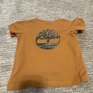 Timberland Boys T-Shirt – Size 18 Months – Wheat‎ Kennebec River Tree Logo Tee
